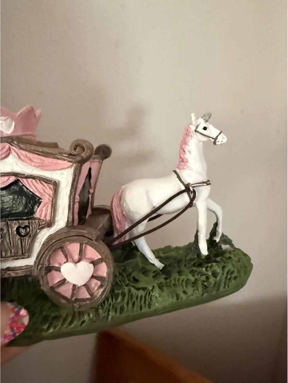 Horse princess carriage collectible unicorn horse whimsy